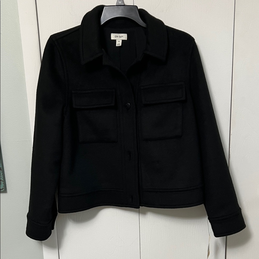 on 34th Women's Classic Black Utility Jacket